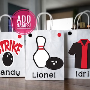 Bowling Party Bags, Bowling League Party Favors