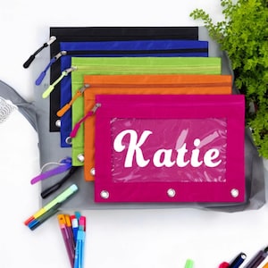 Personalized Name Pencil Pouch, Personalized Pencil Case