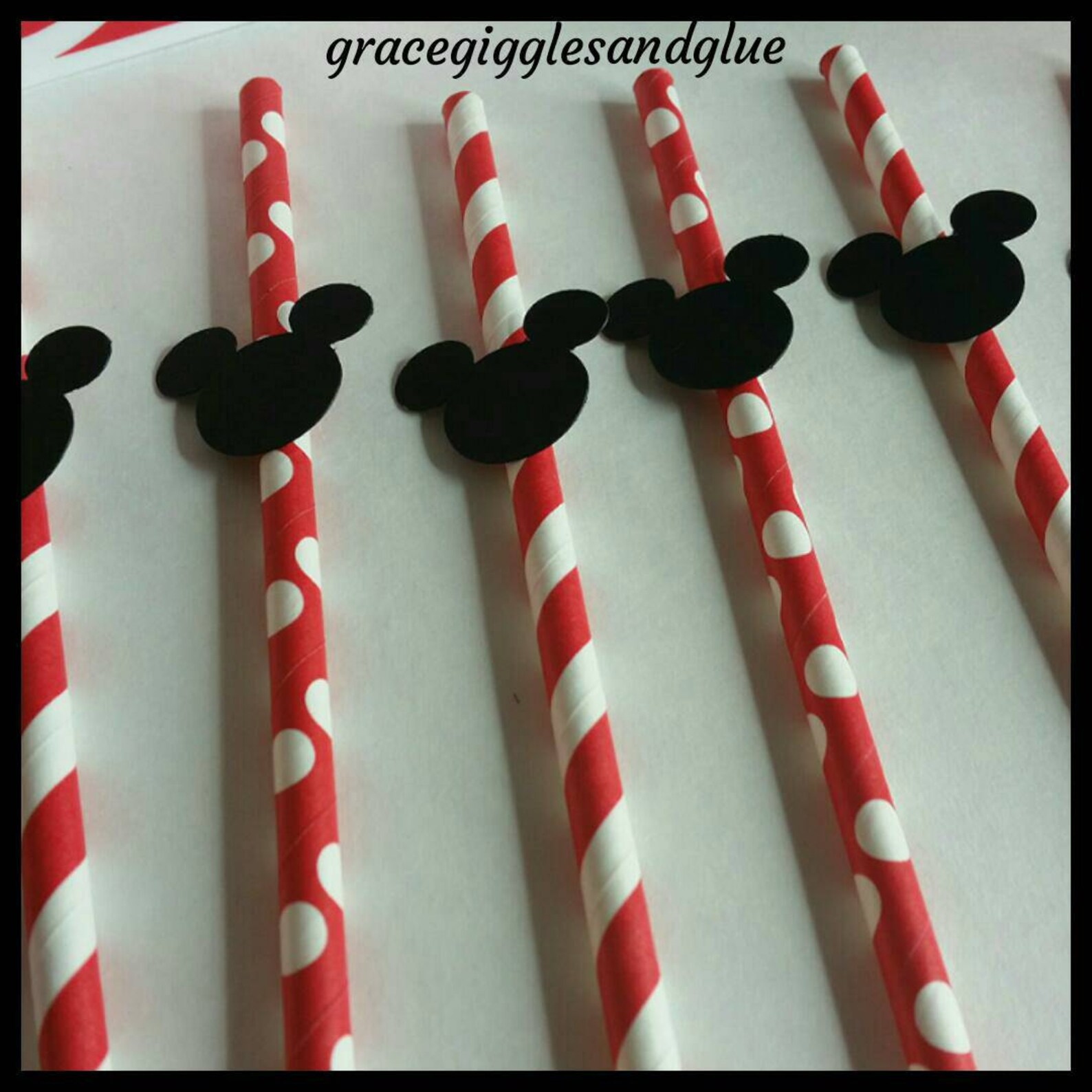 12 Mickey Mouse Straws Mickey Party Straws Baby Shower Etsy