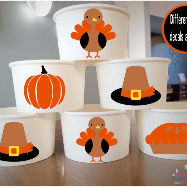 Thanksgiving/Little Turkey Party Snack Cups