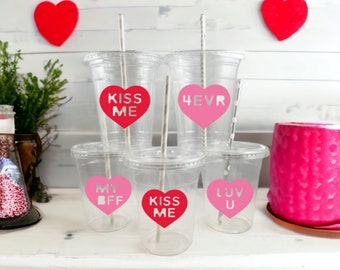 Valentines Day Themed  Party Cups, Valentine Party Favor Cups