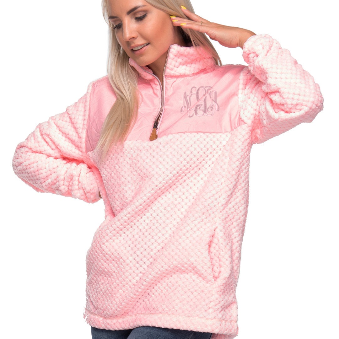 Pink Sherpa Pullover - Etsy