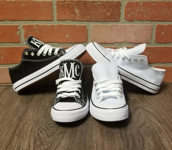 monogrammed converse tennis shoes