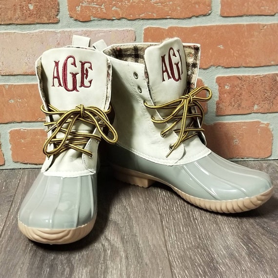 personalized duck boots
