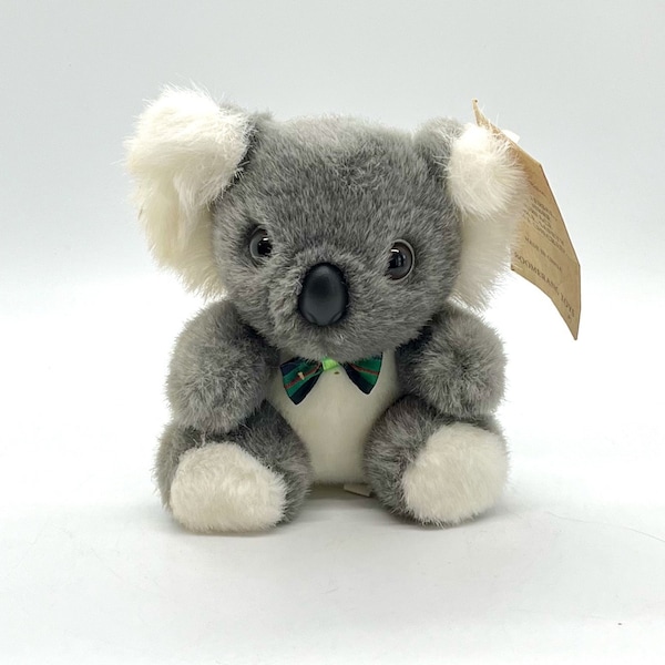 Cuddly Stuffed Koala Bear - Benny By Boomerang Toys - Nature Lovers Gift- Australian Wildlife – Vintage 1990s Collectible Plush Toy