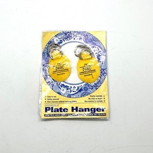 Invisible Plate Hangers - Set of 6  – 1 1/4-inch for Plates up to 4-inches - Tested and Proven for More than 40+ Years - Vintage 1970’s