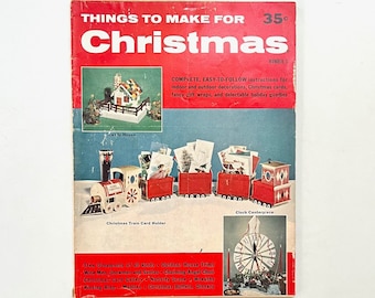 Vintage 1961 Christmas Crafts Magazine: DIY Holiday Decor & Recipes