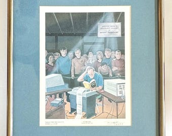 Robert Tinney, Future Past Framed Print, Signed Limited Edition Byte Cover Art
