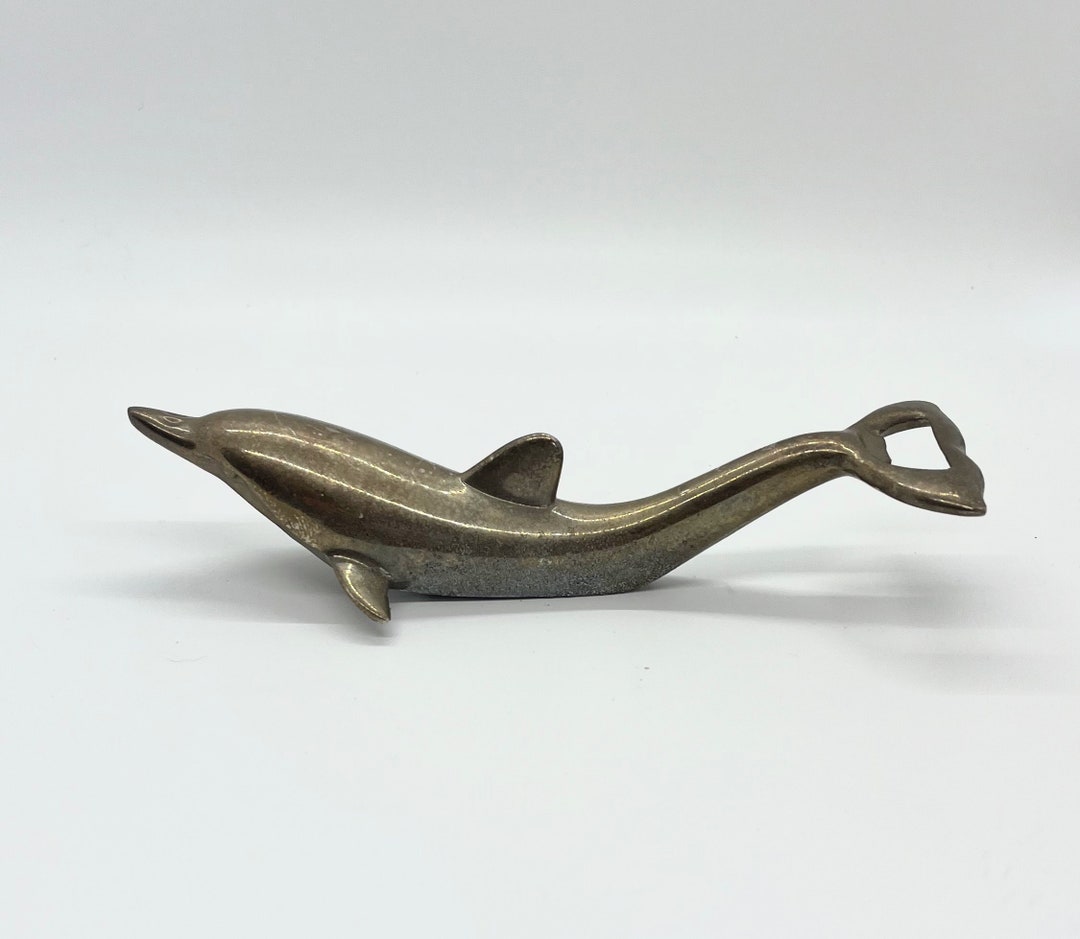 Wall Mounted Character Bottle Opener - Dolphin (Bronze)