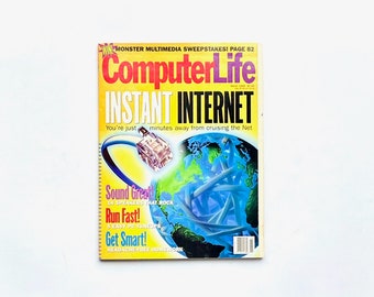 Vintage Computer Life Magazine - March 1995 Instant Internet Issue