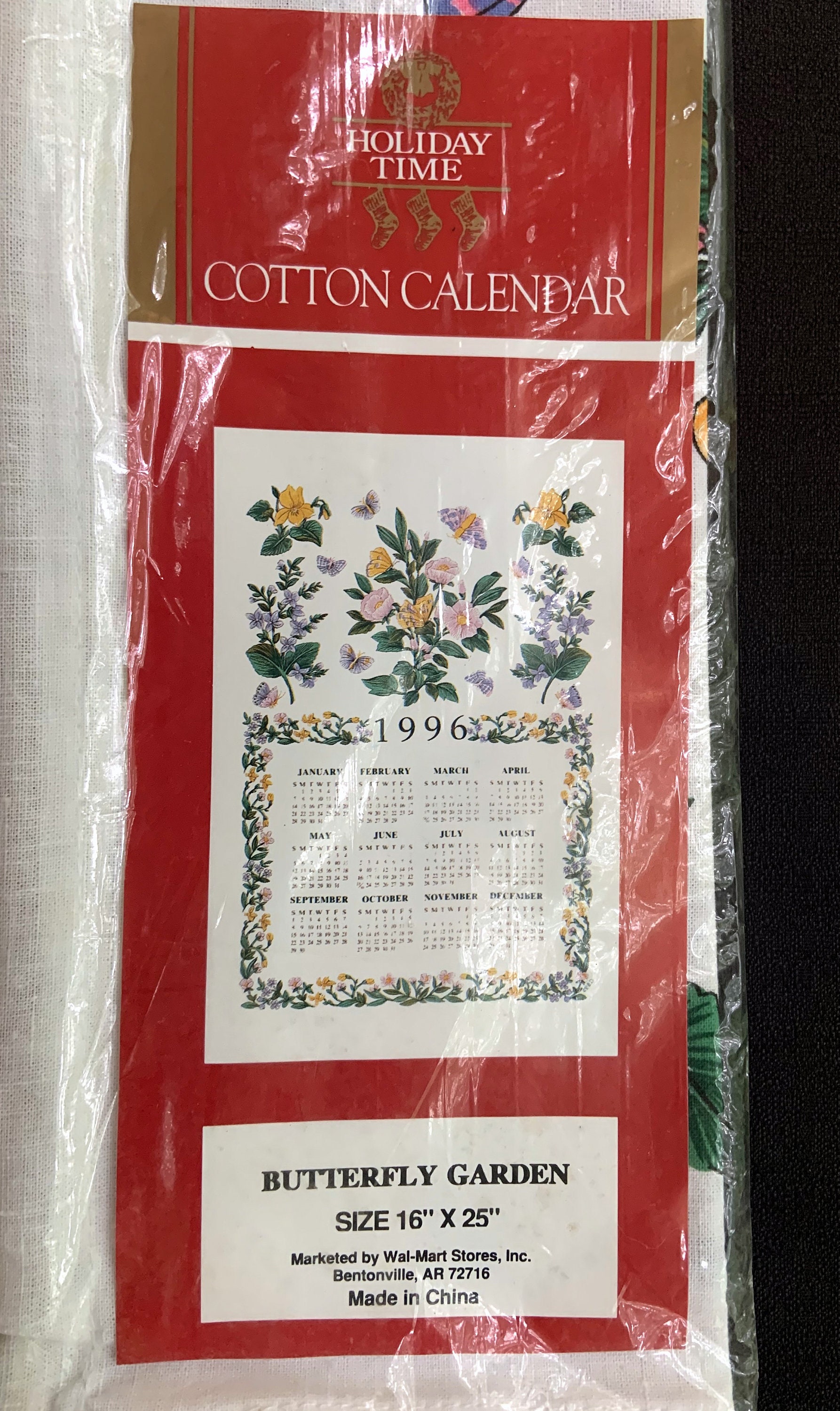 1996 Vintage Wall Calendar butterfly Garden White Background With Colorful  Accents Vintage 1996 Homwithe Decor - Etsy