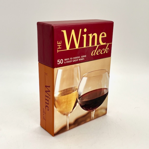 The Wine Deck - 50 ways to Choose, Serve, & Enjoy Great Wines - Full Color Card Deck - Brian St. Pierre - Vintage Informational Card Deck