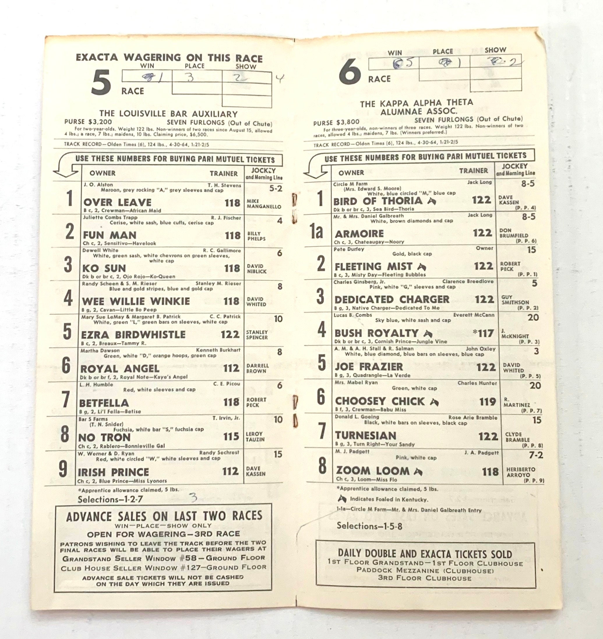 Churchill Downs 1970 Fall Racing Program Vintage 1970's - Etsy