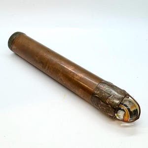 Handmade Kaleidoscope - Copper Brass Kaleidoscope - Heavy Metal Art - Collectible Scope - Vintage 1970s Style Decor