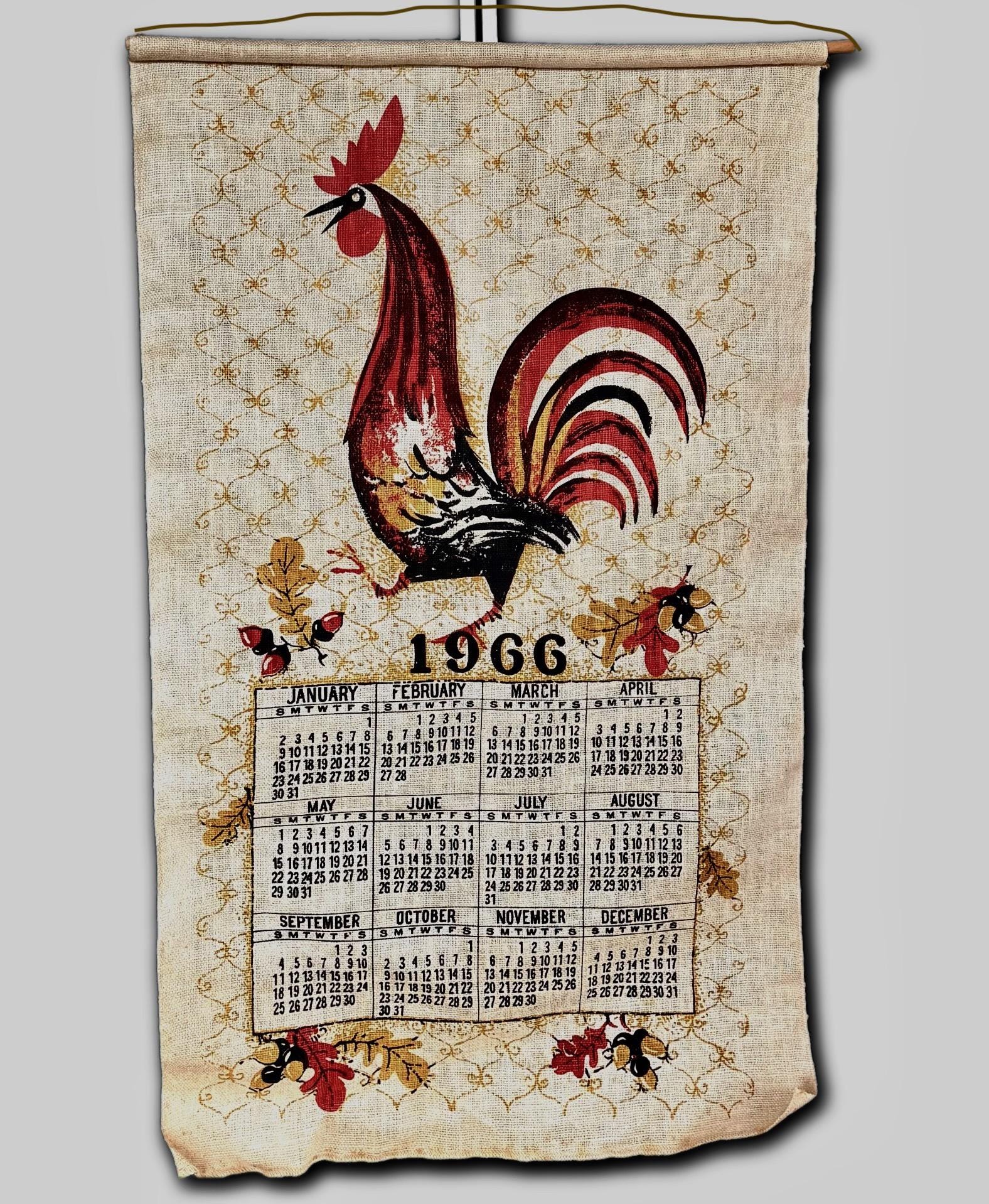 1966 Calendar - Etsy