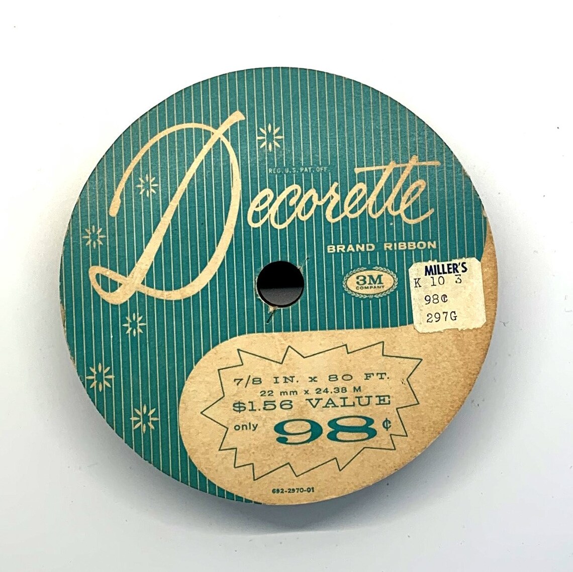 Gold 7/8 Inch Lace Ribbon 80 Feet Decorette Brand Ribbon