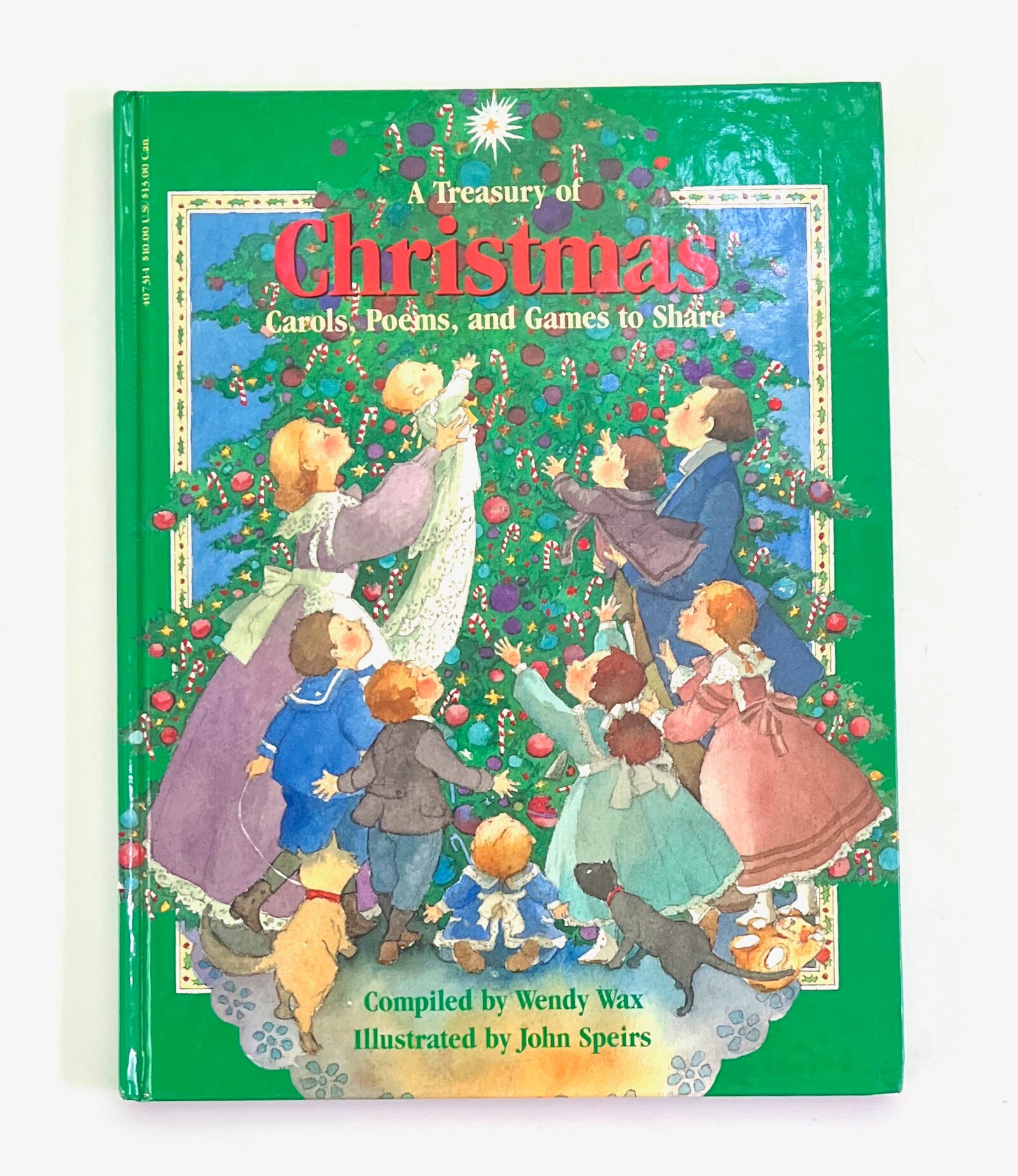 Vintage 'A Treasury of Christmas' Children's Book: Carols, Poems, Games (1992)