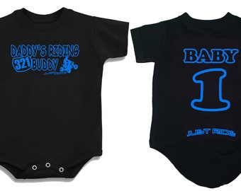 Body Suit Baby Infant Yamaha r1 Logo Moto GP Print Cotton NAME NUMBER CHILD