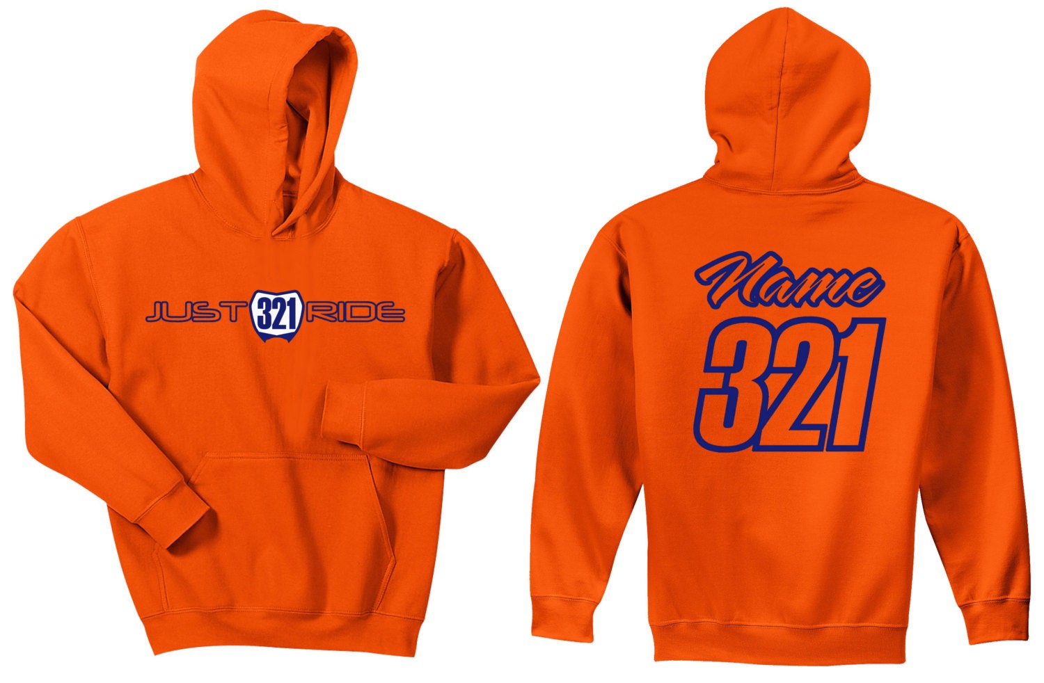 Just Ride Youth Hoodie Sweat Shirt Motocross Number Plate Custom Personalized
