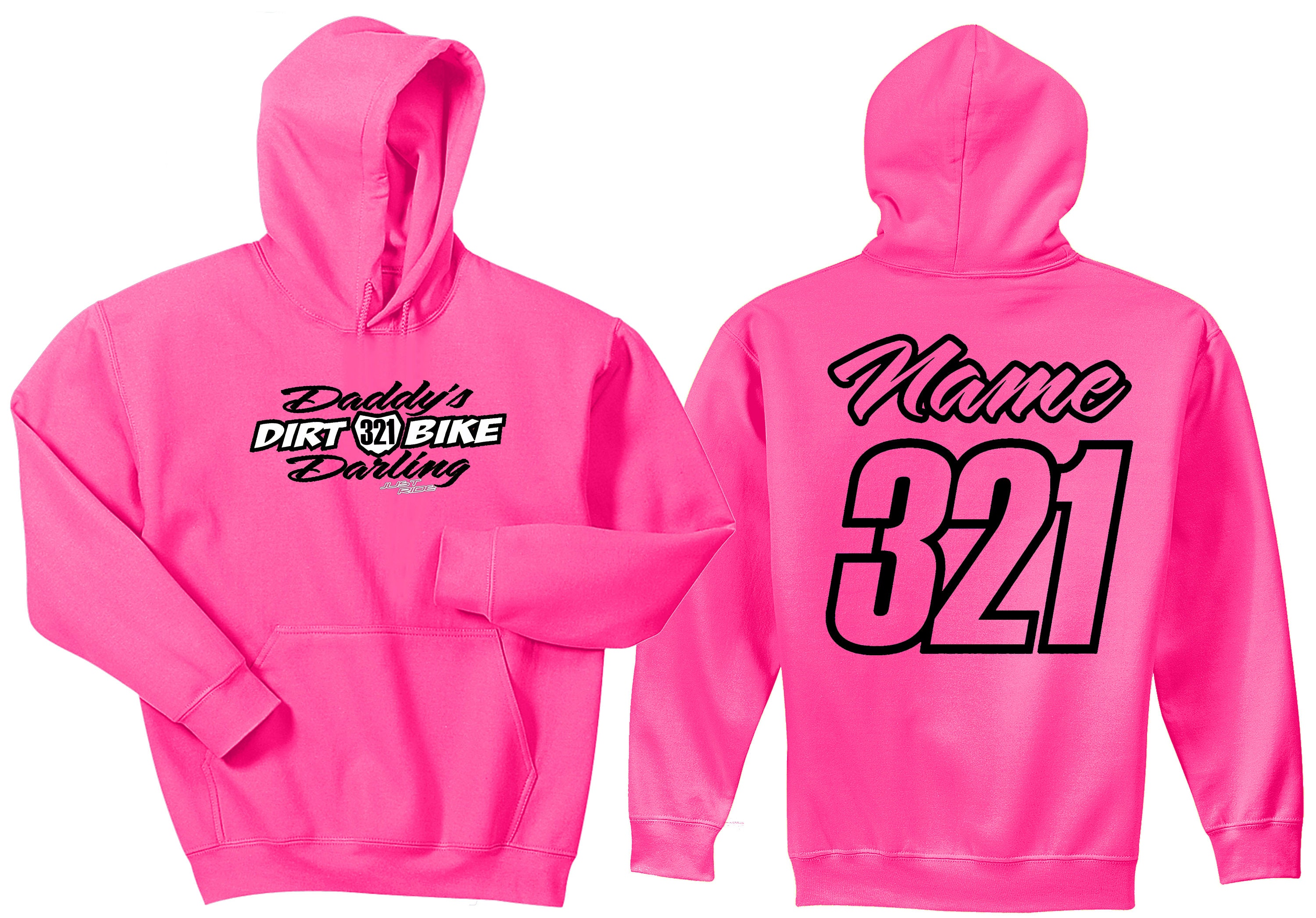 MOTO GIRLFRIEND NUMBER HOODIE SWEAT SHIRT JUST RIDE JUMPER MX MOTOCROSS PLATE