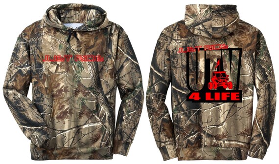JUST RIDE UTV HOODIE SWEAT SHIRT JUMPER RED BLUE PINK RZR POLARIS SIDE X SIDE
