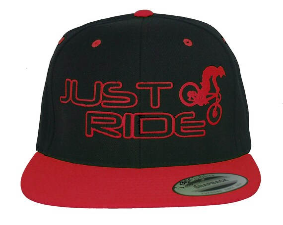 Mountain Bike Hat Just Ride Flat Bill 