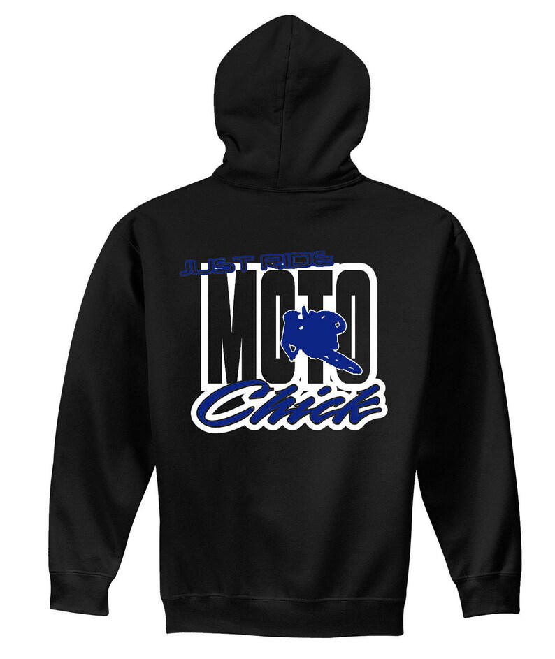 Moto Chick Hoodie Sweat Shirt Just Ride Motocross MX Dirt Bike Etsy