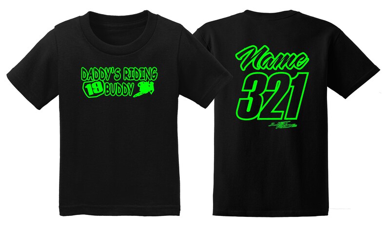 DADDY/'S RIDING BUDDY SHIRT BABY INFANT CREEPER NUMBER PLATE SUPERCROSS MOTOCROSS