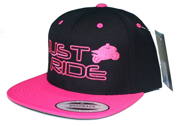 Just Ride Street Bike Hat Flat Bill 