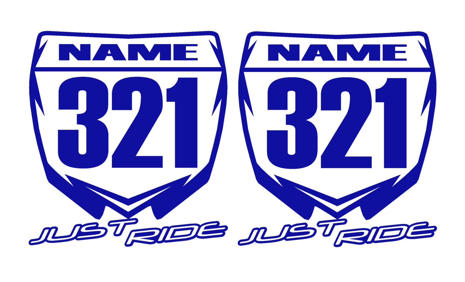 Blank Dirt Bike Number Plate Template Bearcreekcommunitycharterschool