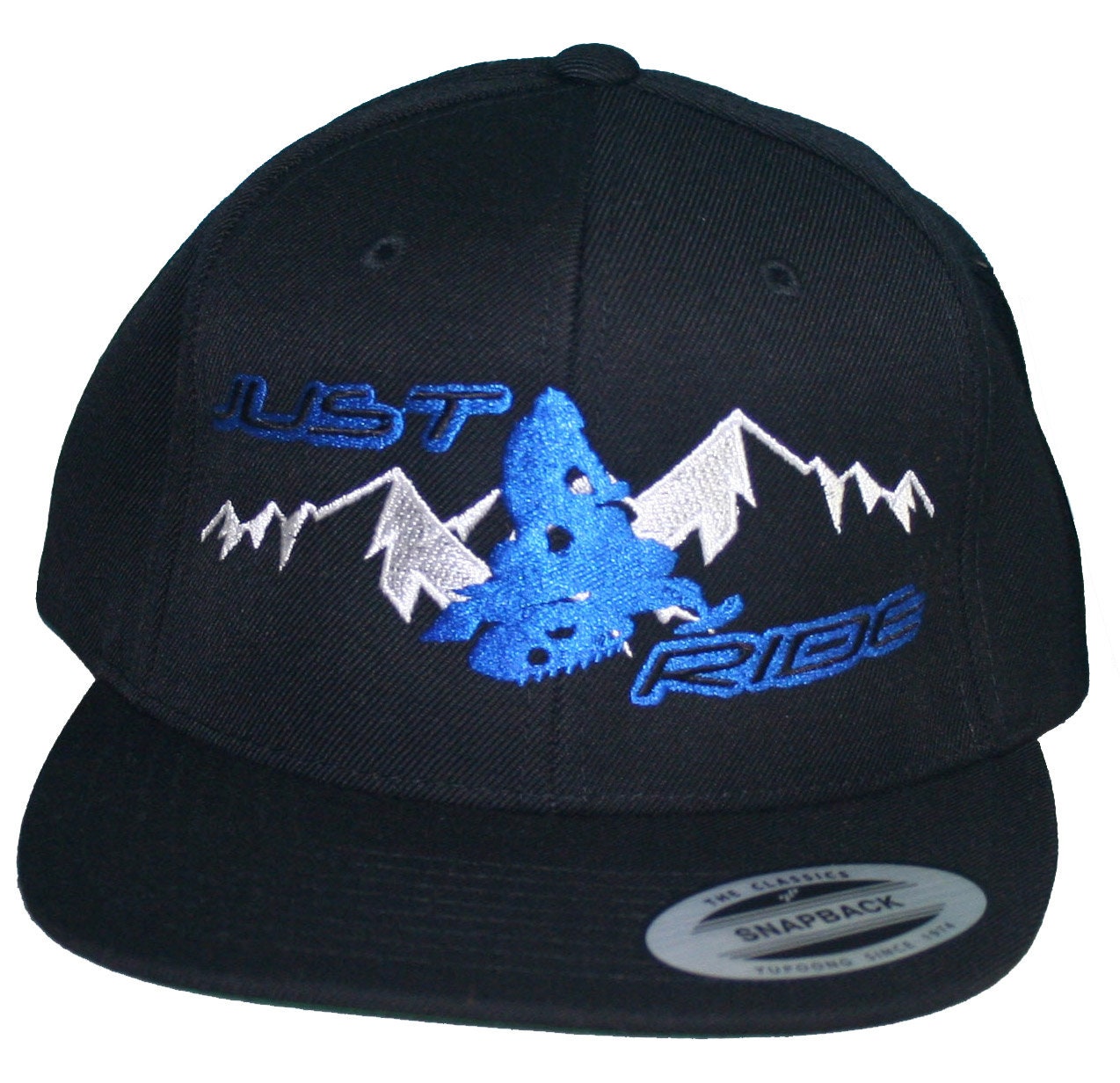 Just Ride Sled Snowmobile Hat Cap Flat 