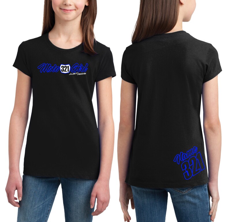 JUST RIDE CUSTOM NUMBER PLATE YOUTH T SHIRT CHILD MX MOTOCROSS PERSONALIZED