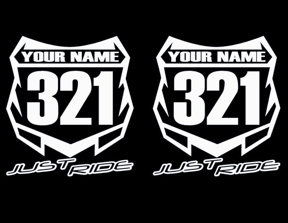 motocross number plate necklace