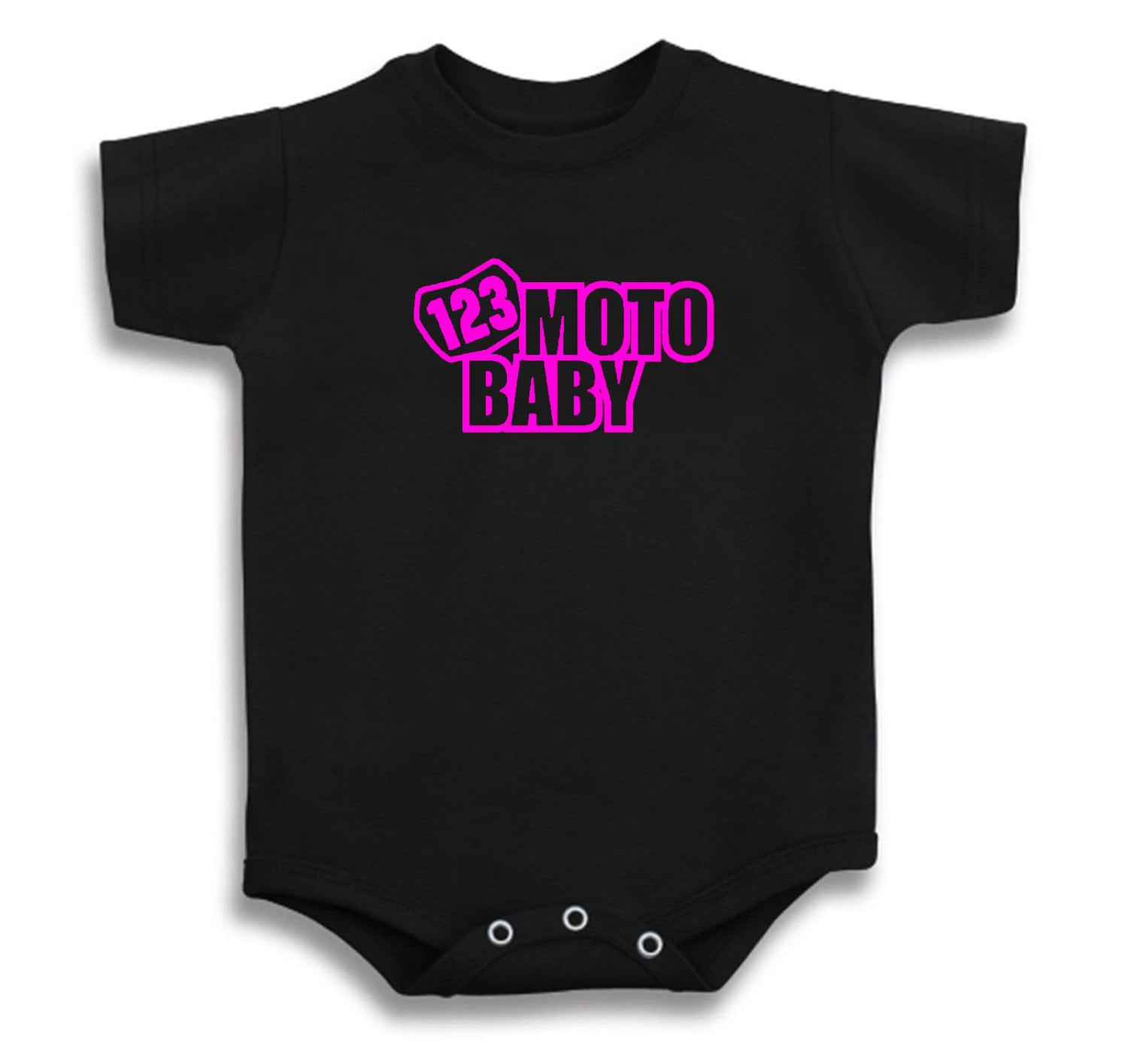 Moto Baby T Shirt Baby Infant Creeper Number Plate