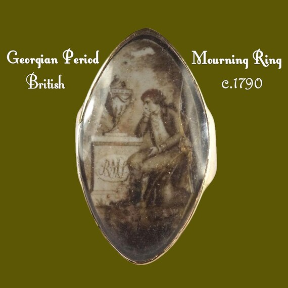 18th Century Georgian Period Mourning Ring c.1790