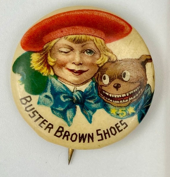 Antique Buster Brown & Tige Shoes c. 1910’s Cellul
