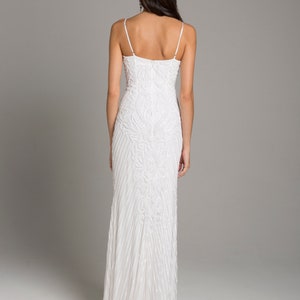 Lara Brooke Beaded Spaghetti Strap Sheath Gown - Etsy