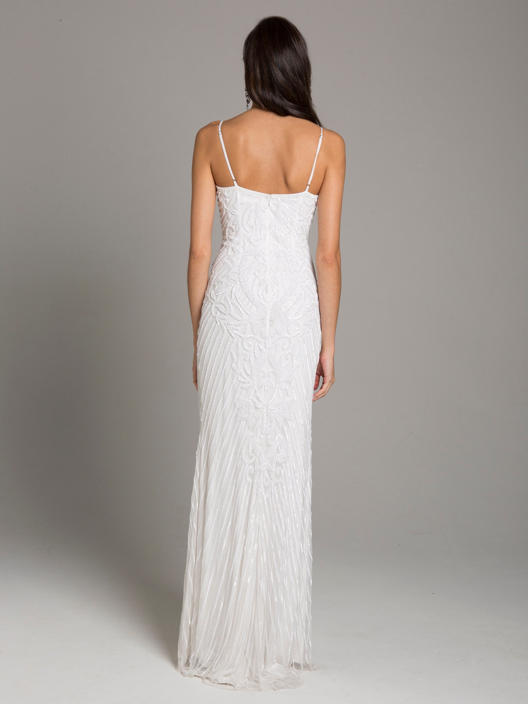 Lara 29004 - Fitted Beaded Gown with Spaghetti Straps main image 1