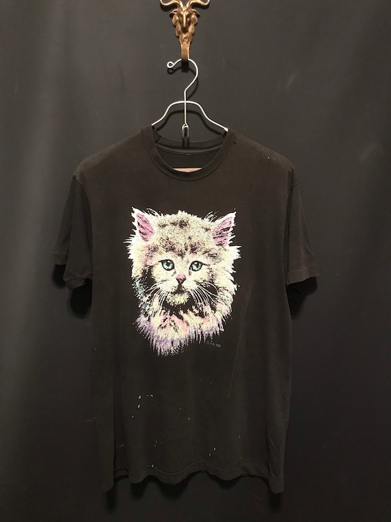 Vintage 80's Thrashed Cat T-Shirt