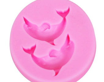 Dolphin Silicone Mold Marine animals Sea Fondant Mold Gumpaste Chocolate Fondant Cake Decorating Tools Resin Clay Candy Silicon Molds