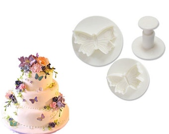 A Flying Butterfly Plunger Cutter cookies Mold Sugar craft Fondant Cake Decorating Tools Diy 3Pcs/Set Brand new and high quality.