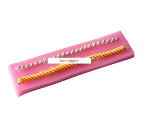 Rope Shape Silicone Mold Cake Decoration Fondant Cake 3D Food Grade Soap Chocolate Moulds