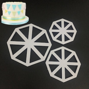 Triangle Flag Cutter 3Pcs/set Mold Cake Side Sugarcraft Fondant Cake Decorating Cake Decorating Tools Tool