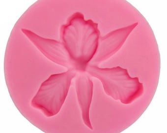 Orchid flower Shape Embossing Fondant Cake Decorating Tools Moulds Sugar Art Tools,silicon mold 3D fondant Clay Sugarcraft cake topper