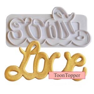 Curved Love Decoration Cookie Cutter Shape Food Grade Plastic Cake Cutters Biscuit Mold Cake Tools
