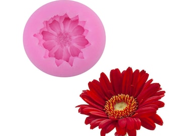 Chrysanthemum flor en forma de 3D silicona pastel molde & jabón Fondant moldes DIY pastel herramientas de hornear pastel que decora la artesanía de azúcar