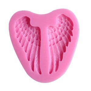 Angel Wings shape Silicone 3D Mold Cookware Dining Bar Non-Stick Cake Decorating fondant soap mold image 2