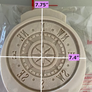Viking Compass Wax Melt Silicone Mold for Resin. Wax Melt Silicone Mould. 