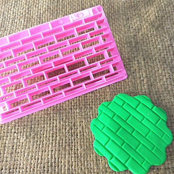 Brick wall Castle Cake DIY Printing Cutting  Baking Kitchen Mold Cookie Stamp Biscuit Mold Cutter Plunger Fondant