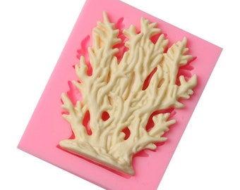 Sea life Coral Grass Sea Silicone Mold Cake Mould Fondant Mold Sugar craft Cake Decorating Tool for Cupcake Chocolate Gum paste Mold
